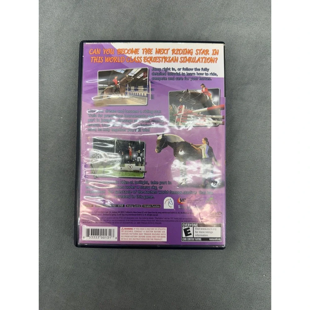 Riding Star Sony PlayStation 2 PS2 Valcon Games 2007 Equestrian Horse Sim Ride